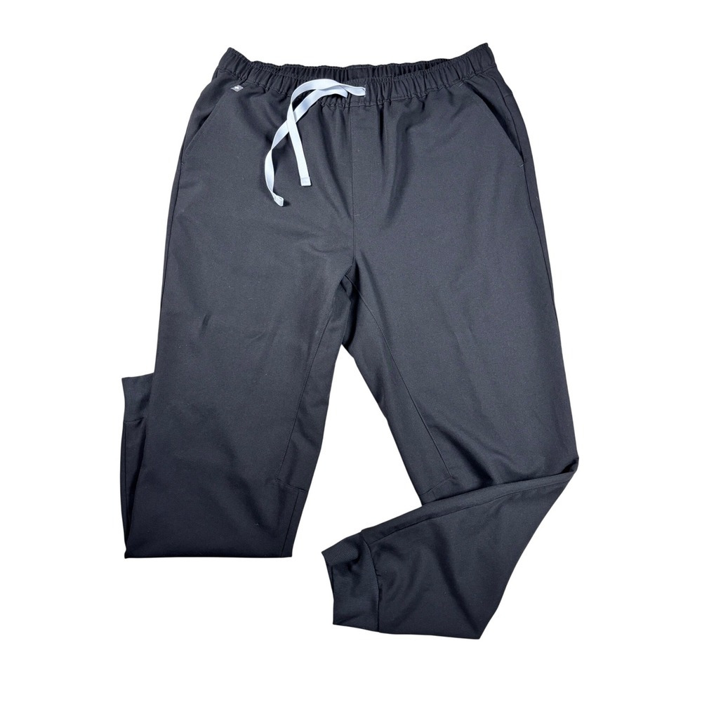 FIGS Tansen Jogger Scrub Pants Black Women Large Technical Collection 1000203R